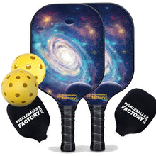 Load image into Gallery viewer, Best Pickleball Set, PB00029 Spiral Galaxy  Pickleball Paddles For Sale , Graphite Pickleball Paddle Set

