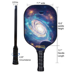 Pickleball Paddles For Sale , PB00029 Spiral Galaxy  Carbon Fiber Pickleball Paddle - Sports At The Beach Pickleball