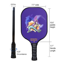Cargar imagen en el visor de la galería, Pickleball Set | Pickleball Tournaments | Best Paddles For Pickleball | SX0009 Purple Luck Pickleball Paddles Manufacturer
