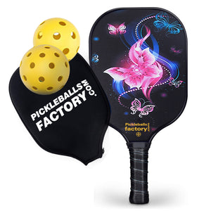 Pickleball Paddle | Best Pickleball Paddles For Advanced Players | SX0043 PINK BUTTERFLY Pickleball Paddles for Middleman