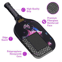Load image into Gallery viewer, Pickleball Paddle | Best Pickleball Paddles For Advanced Players | SX0043 PINK BUTTERFLY Pickleball Paddles for Middleman
