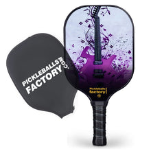 Load image into Gallery viewer, Pickleball Paddle | Pickleball Equipment | Pickleball Players | SX0046 PURPLE GUITAR Pickleball Paddle for Trader
