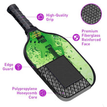 Load image into Gallery viewer, PPickleball Set | Pickleball Equipment | Pickleball Gear Foam Pickleballs | SX0048 GREEN GUITAR Pickleball Paddle for Shop
