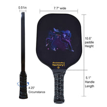 Carica l&#39;immagine nel visualizzatore di Gallery, Pickleball Rackets | Pickleball Paddles Amazon | Best Pickleball Paddle For Tennis Elbow | SX0058 DAZZLING DANCE Pickleball Set for Pickleball INC 
