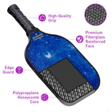 Load image into Gallery viewer, Pickleball Set | Pickleball Paddles | Intermediate Pickleball Paddle | SX0063 BLUE STAR SKY Pickleball Set for Pickleball Court
