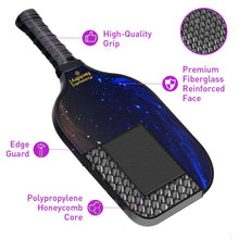 Load image into Gallery viewer, Pickleball Paddle | Pickleball Tournaments | Best Graphite Pickleball Paddle | SX0067 BLUE STARRY SKY Pickleball Set for Pickleball Facebook
