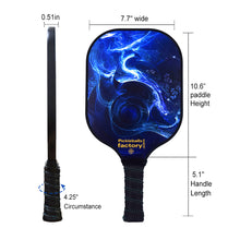 Carica l&#39;immagine nel visualizzatore di Gallery, Pickleball Set | Pickleball Paddles | Best Pickleball Rackets For Beginners | SX0069 BLUE FLAME Pickleball Paddles for Shopping Mall
