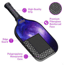 Load image into Gallery viewer, Pickleball Set | Pickleball Paddles Amazon | Pickle Sport Buy Pickleball Equipment | SX0072 PURPLE WORLD Pickleball Paddle Custom
