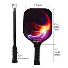 Charger l&#39;image dans la galerie, Pickleball Paddles | Pickleball Equipment | Best Type of Pickle Racket | SX0082 PINK RED FLAMING Pickleball Paddle for Reseller
